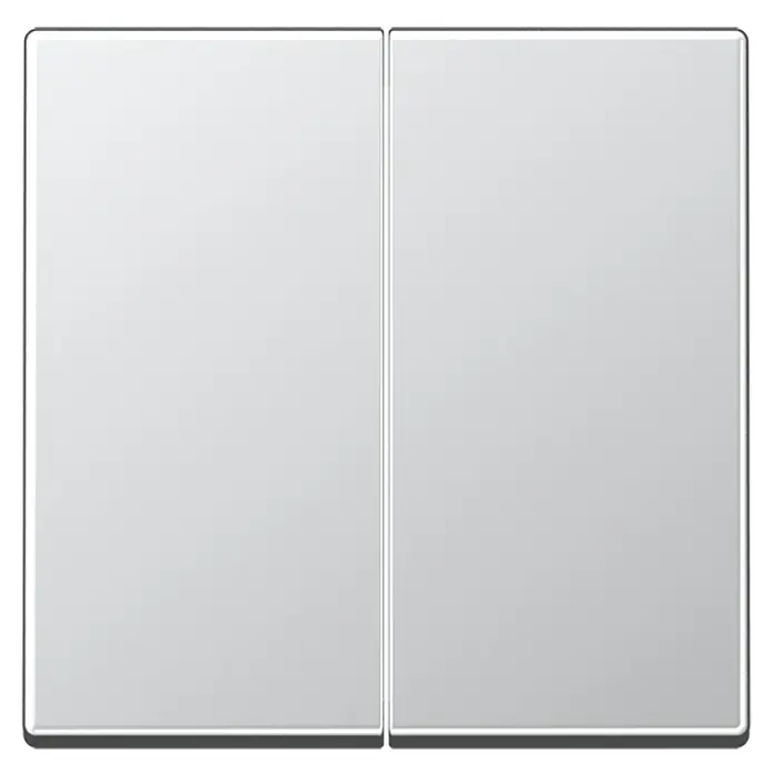 Jung Serienschalterwippe - Aluminium, Kunststoff, Unterputz - Vorderansicht