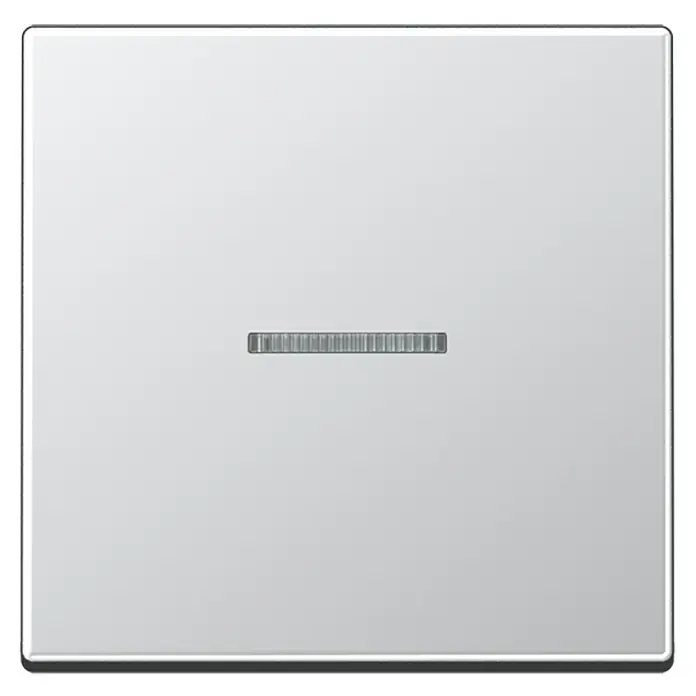Jung Kontrollschalterwippe - Aluminium, Kunststoff, Unterputz - Vorderansicht