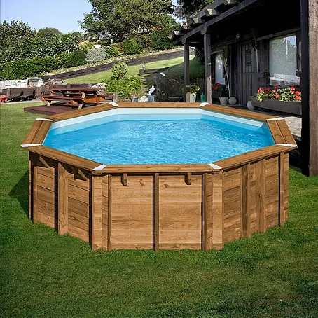 Gre  Piscina de madera Ananas + instalación