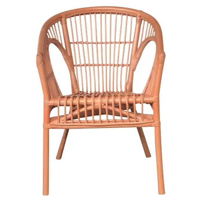 Sillón de jardín Maribel - An x Pr x Al: 58 x 57 x 77 cm, Terracota - Vista frontal