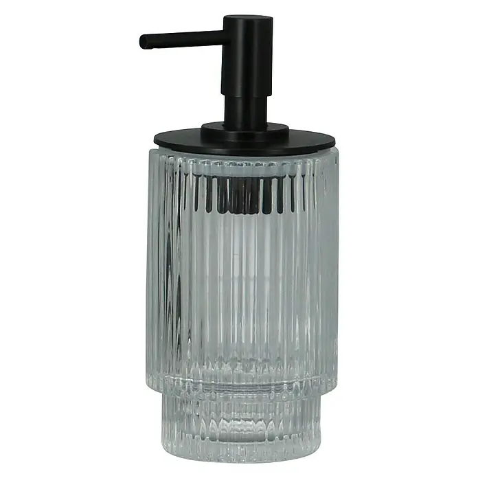 Aquasanit Deco Dispensador de jabón - Vidrio, Transparente - Vista frontal