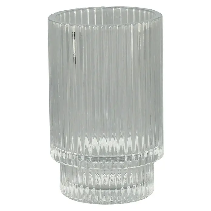 Aquasanit Deco Vaso de encimera - Vidrio, Transparente - Vista frontal