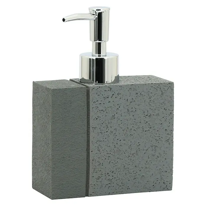 Aquasanit Fossil Dispensador de jabón - Poliresina, Gris - Vista angular