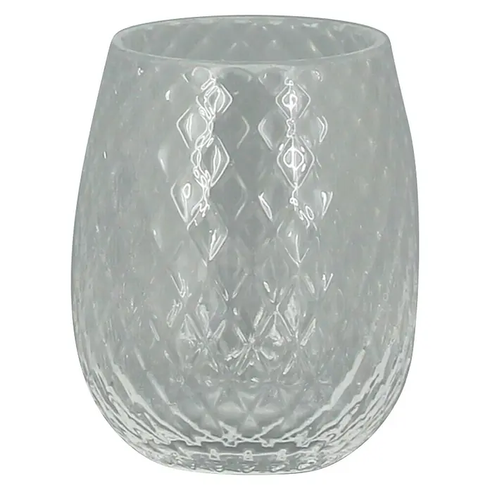 Aquasanit Diamond Vaso de encimera - Vidrio, Transparente - Vista frontal