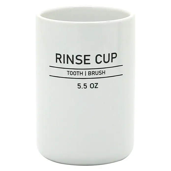 Aquasanit Ink Vaso de encimera - Cerámica, Blanco - Vista frontal