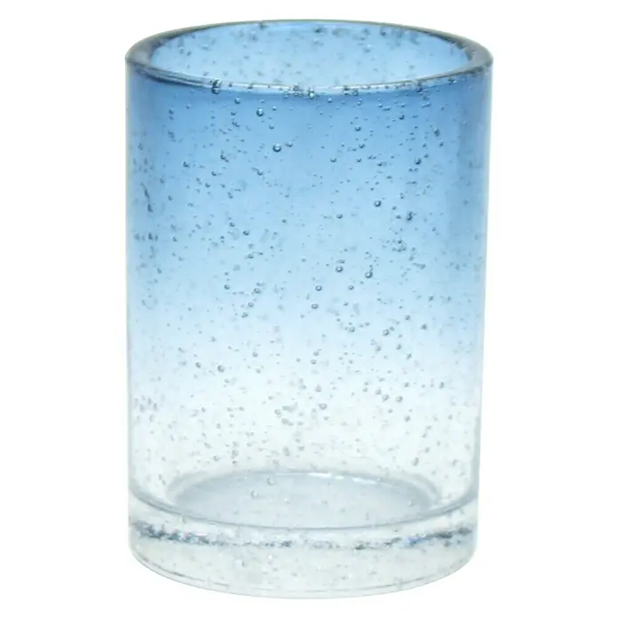 Aquasanit Elba Vaso de encimera - Vidrio, Azul - Vista frontal