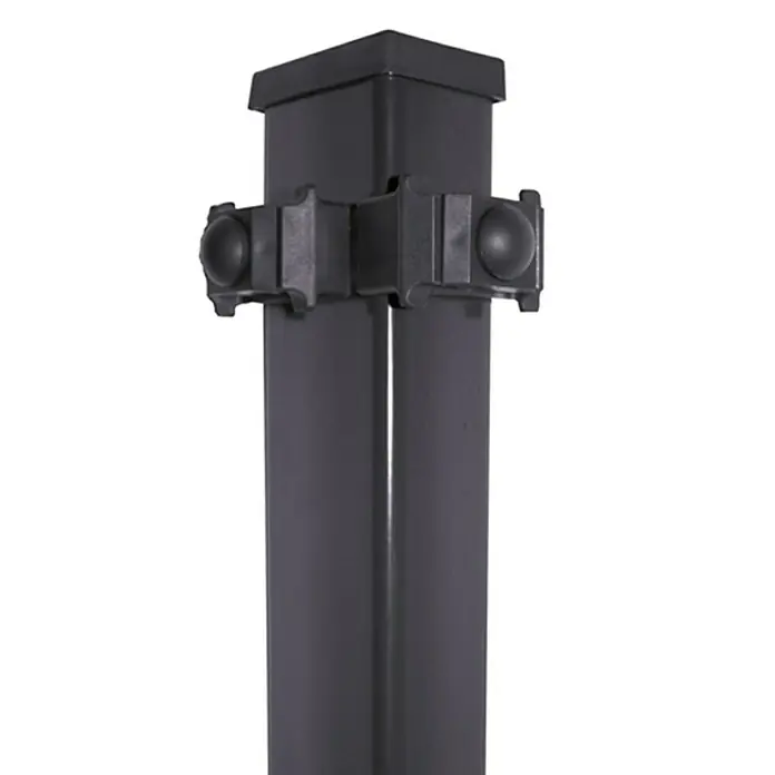 Kraus Eckpfosten Typ K - Höhe: 140 cm, Anthrazit, Stahl - Detailaufnahme