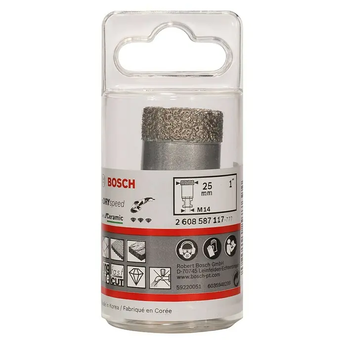 Bosch Diamant-Trockenbohrer Dry Speed - Durchmesser: 25 mm - Vorderansicht