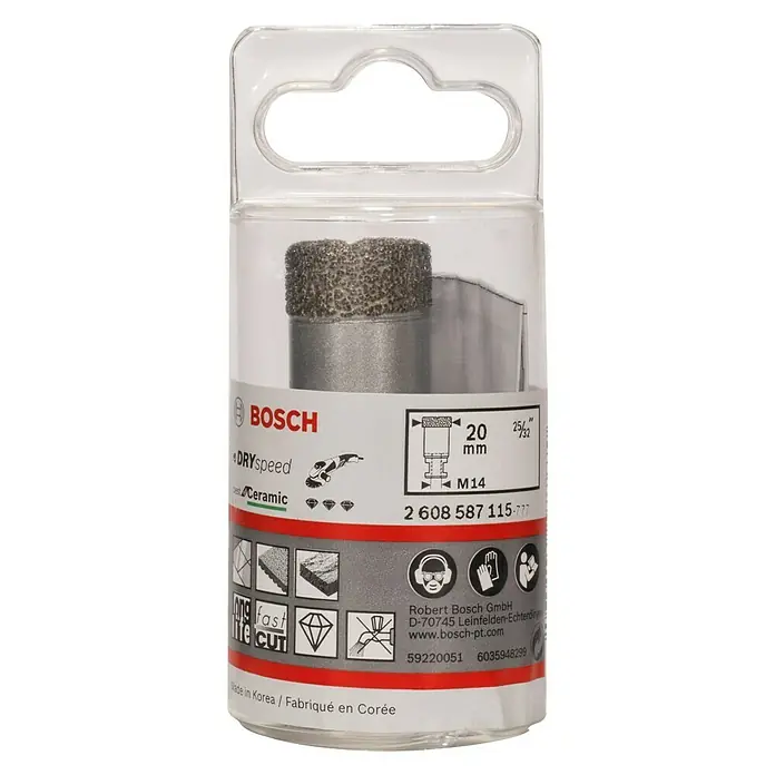 Bosch Diamant-Trockenbohrer Dry Speed - Durchmesser: 20 mm - Vorderansicht