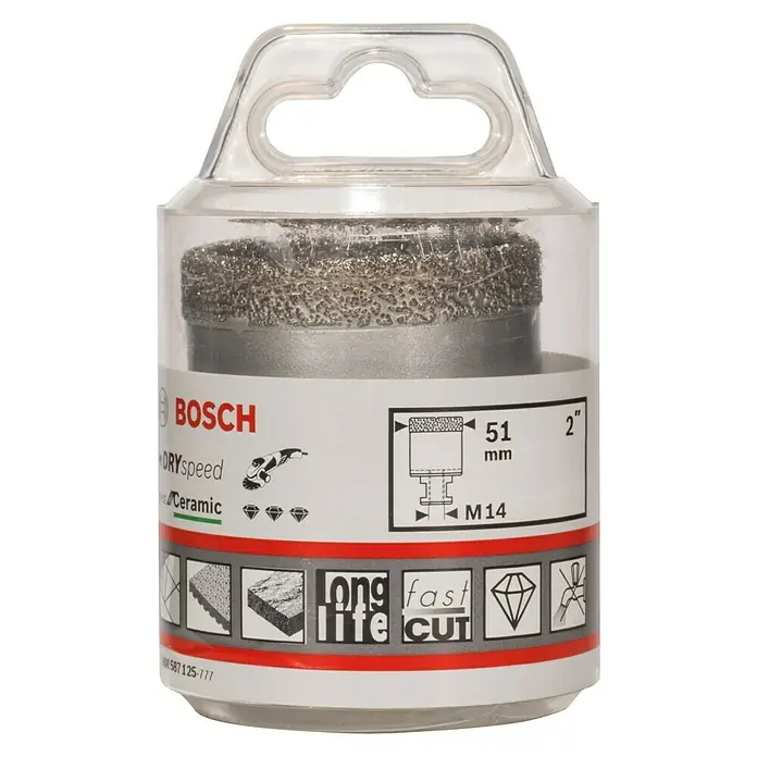 Bosch Diamant-Trockenbohrer Dry Speed - Durchmesser: 51 mm - Vorderansicht