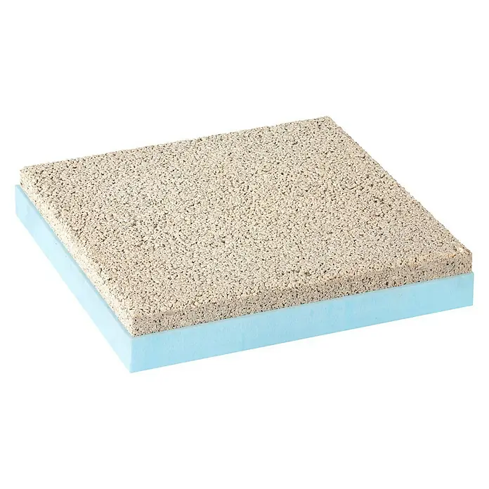 Danosa Losa de hormigón con aislante EPS - L x An x Es: 50 x 50 x 7,5 cm, Blanco, Hormigón poroso - Vista angular