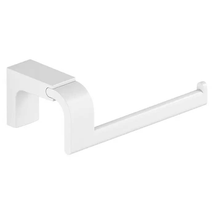 Creabath Elegance Portarrollos papel higiénico - Sin tapa, Blanco, Satinado - Vista angular