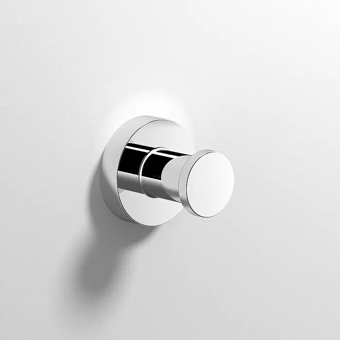 Creabath Cosmos Colgador de baño - Número de ganchos: 1 ud., Cromo, Brillante - Foto ambiente
