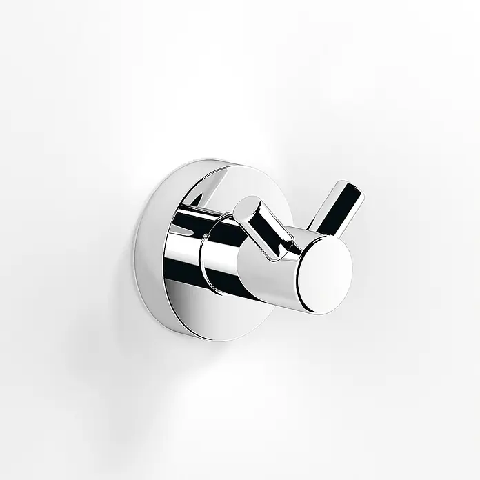 Creabath Cosmos Colgador de baño - Número de ganchos: 2 ud., Cromo, Brillante - Foto ambiente