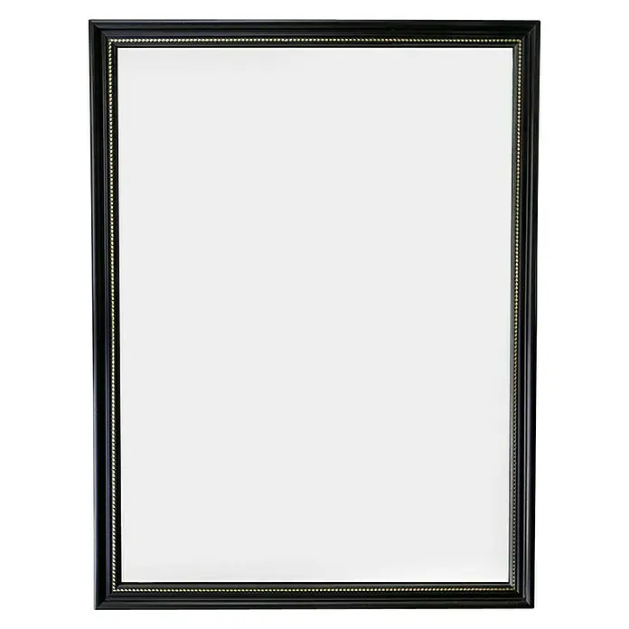 Zidno ogledalo Nadine - D x Š x V: 10 mm x 34 cm x 45 cm, Crna boja - Pogled sprijeda