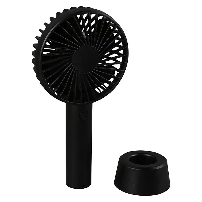 Reality Leuchten USB-Ventilator Windy - Schwarz, Hand, 10,5 cm - Diagonale Ansicht
