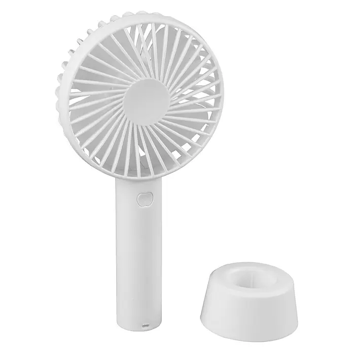 Reality Leuchten USB-Ventilator Windy - Weiß, Hand, 10,5 cm - Diagonale Ansicht