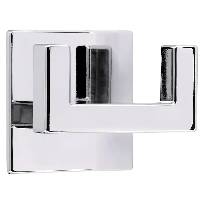 Siro Garderobenhaken  2331/ZN1KV1S - L x B x H: 60 x 50 x 38 mm, Anzahl Haken: 1 Stk., Verchromt poliert - Diagonale Ansicht