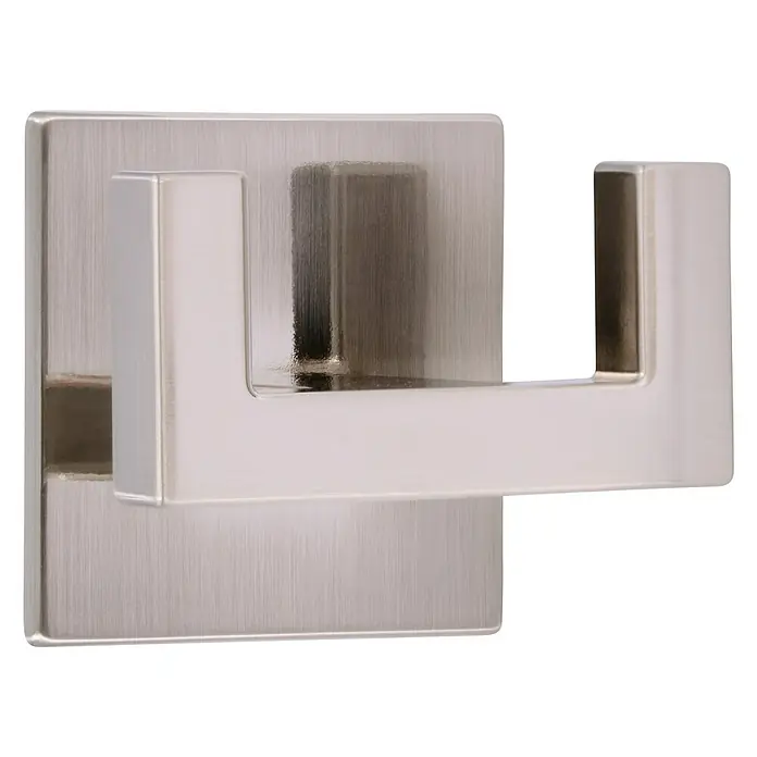 Siro Garderobenhaken 2331/ZN21KV1S - L x B x H: 60 x 50 x 38 mm, Anzahl Haken: 1 Stk., Vernickelt poliert - Diagonale Ansicht