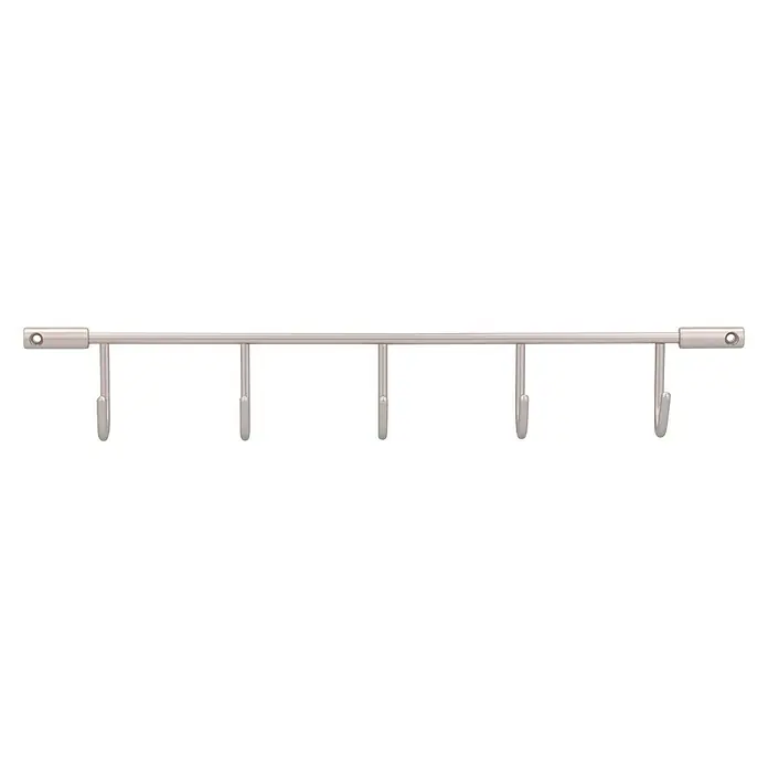 Siro Garderobenleiste - L x B x H: 360 x 56 x 36 mm, Anzahl Haken: 5 Stk. - Vorderansicht
