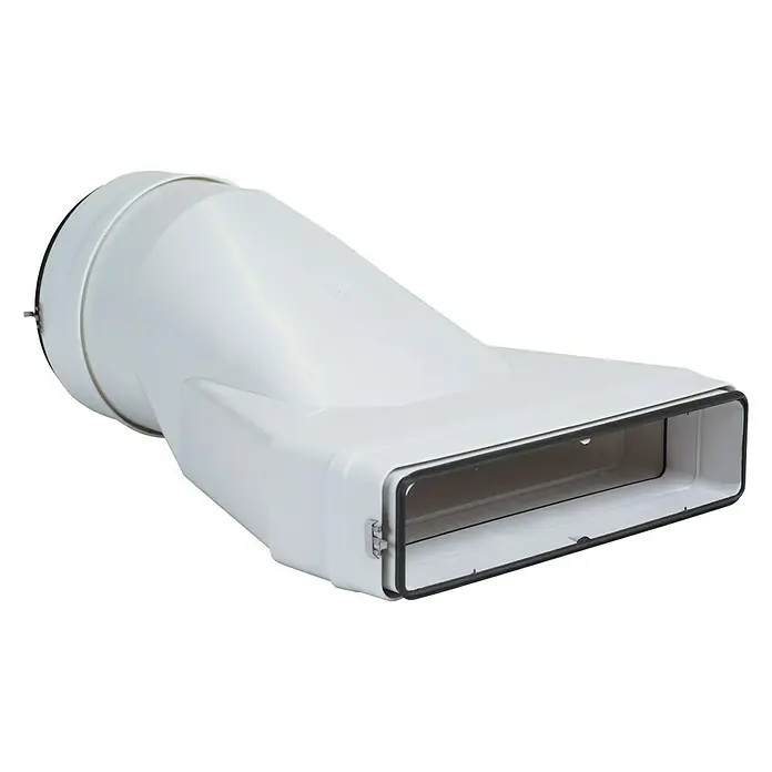 Empalme para tubo mixto Tubpla Pure - 125 mm, Blanco - Vista angular
