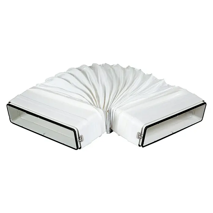 Codo flexible rectangular Tubpla Pure - Diámetro: 125 mm - Vista angular