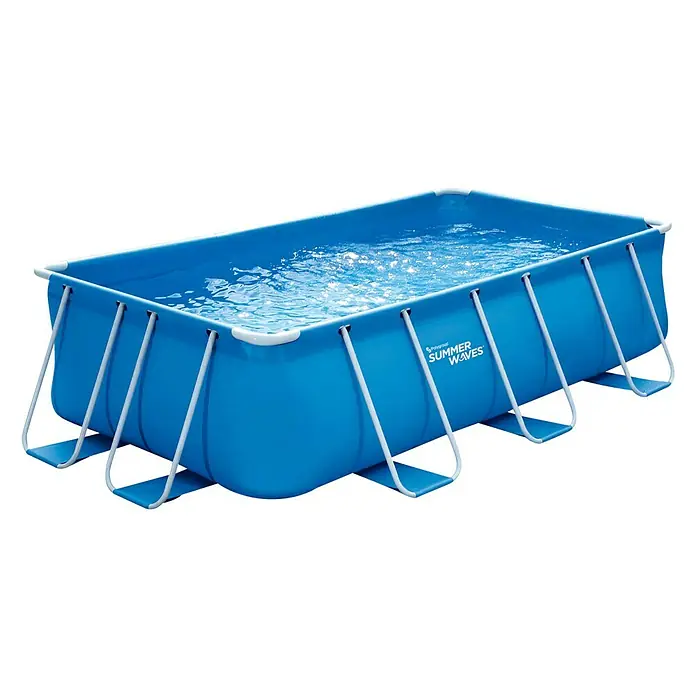Piscina Frame Summer Waves - L x An x Al: 400 x 200 x 100 cm, 8.000 l, Azul - Vista angular