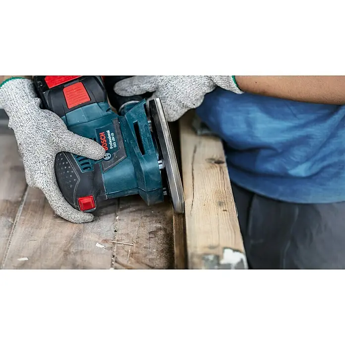 Bosch Expert Schleifblätter C470 - Körnung: 40, 115 x 107 mm, Klettbefestigung, 10 Stk. - Anwendungsbeispiel