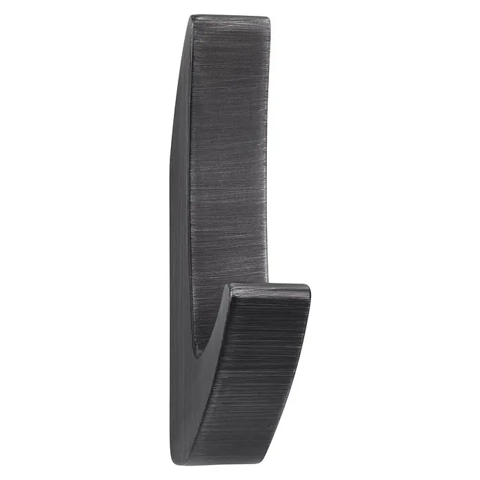 Siro Garderobenhaken 2432/ZN75 - L x B x H: 15 x 81 x 40 mm, Anzahl Haken: 1 Stk. - Diagonale Ansicht