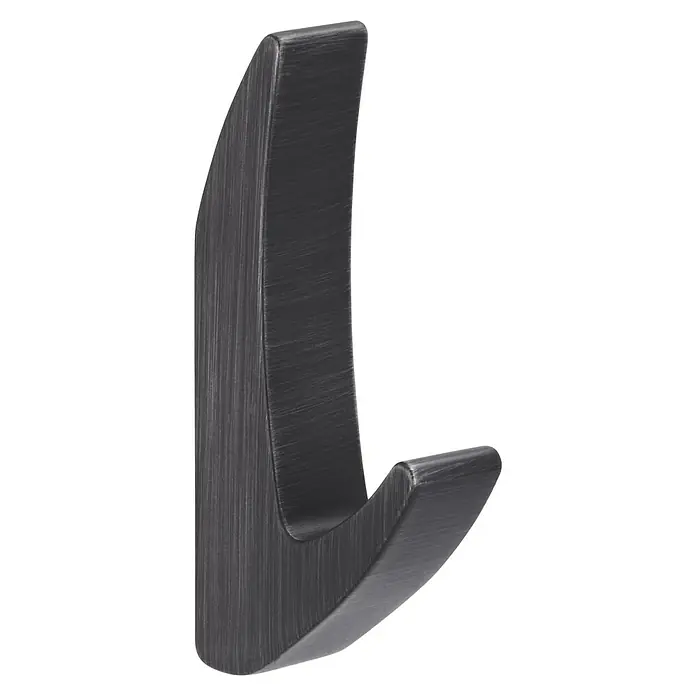 Siro Garderobenhaken 2432/ZN75 - L x B x H: 15 x 81 x 40 mm, Anzahl Haken: 1 Stk. - Diagonale Ansicht