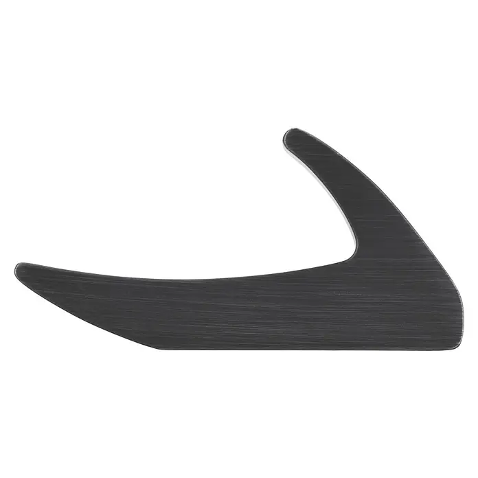 Siro Garderobenhaken 2432/ZN75 - L x B x H: 15 x 81 x 40 mm, Anzahl Haken: 1 Stk. - Rechte Seitenansicht