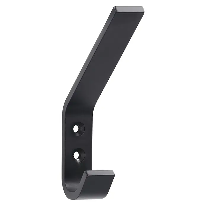 Siro Garderobenhaken - L x B x H: 19 x 120 x 75 mm, Anzahl Haken: 1 Stk. - Diagonale Ansicht