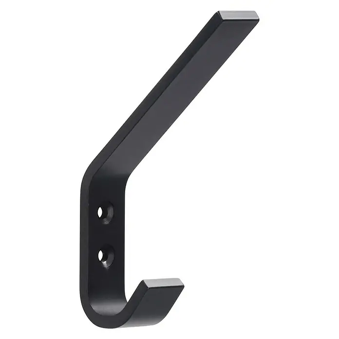 Siro Garderobenhaken - L x B x H: 19 x 120 x 75 mm, Anzahl Haken: 1 Stk. - Diagonale Ansicht