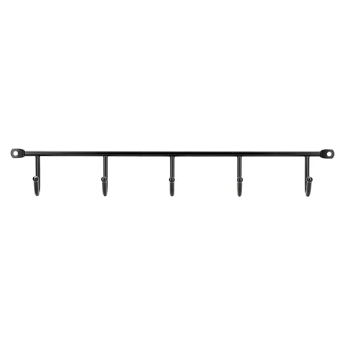 Siro Garderobenleiste 2081-350 - L x B x H: 350 x 53 x 32 mm, Anzahl Haken: 5 Stk. - Vorderansicht