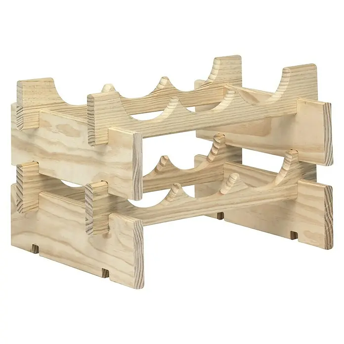 Astigarraga Weinregal - L x B x H: 29 x 39 x 25 cm, Anzahl Flaschen: 6 Stk. - Diagonale Ansicht