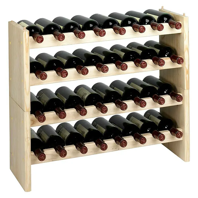 Astigarraga Weinregal - L x B x H: 25 x 68 x 30 cm, Anzahl Flaschen: 16 Stk. - Anwendungsbeispiel
