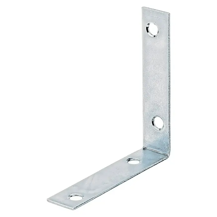 Stabilit Escuadra de silla - 80 x 18 x 80 mm, 1 ud., Acero, Zincado - Vista angular
