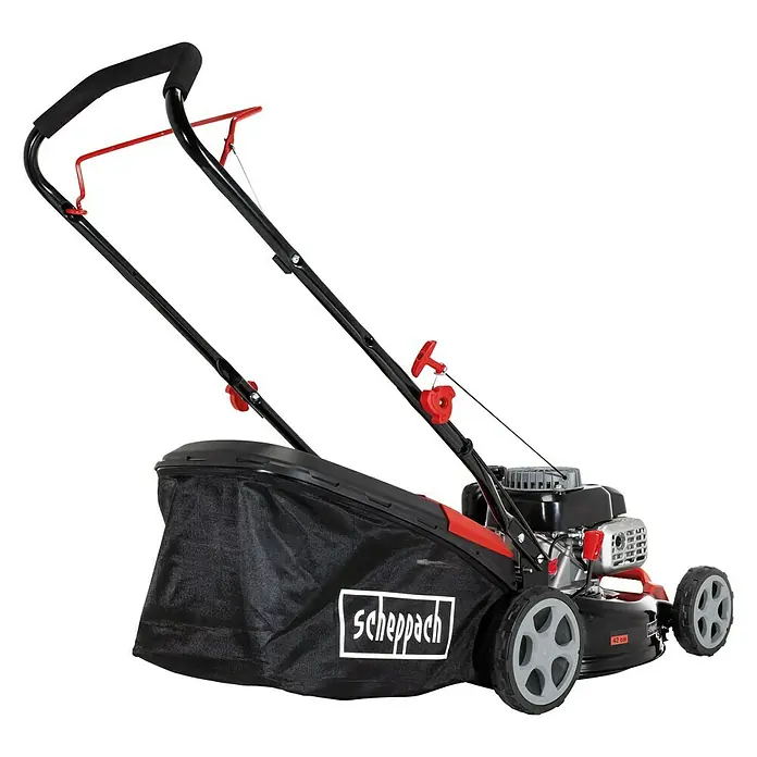 Scheppach Benzin-Rasenmäher MP 135-42 - Schnittbreite: 42 cm - Diagonale Ansicht