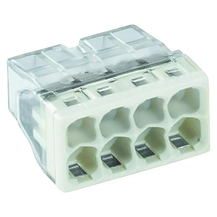 Wago Compact Steckklemme - Anzahl Leiter: 8 Stk., 0,5 - 2,5 mm², 10 Stk. - Diagonale Ansicht