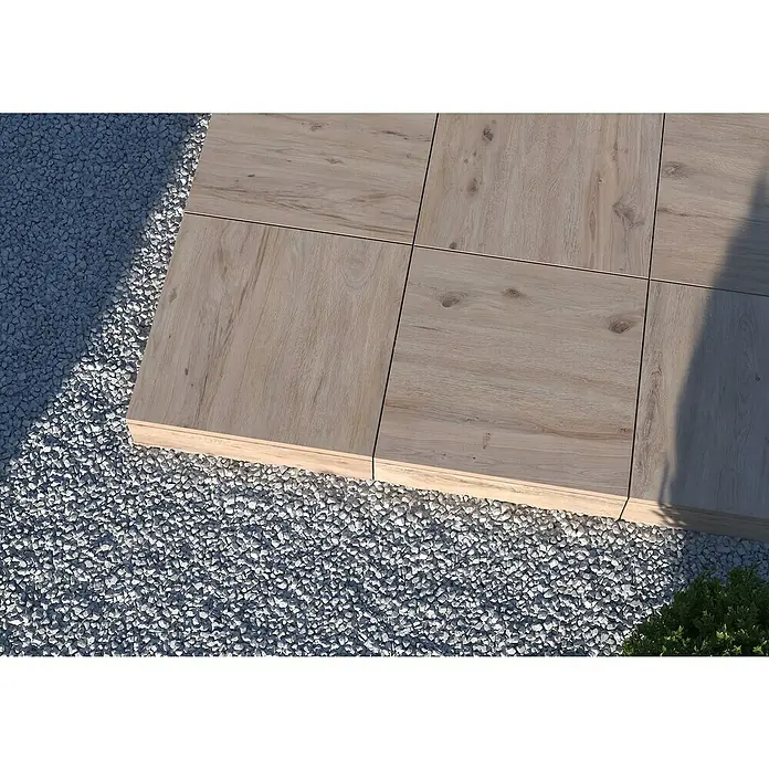 Terrassenfliese Garden Cold Brown 2.0 - 60 x 60 x 2 cm, Grau/Braun, Matt - Detailaufnahme