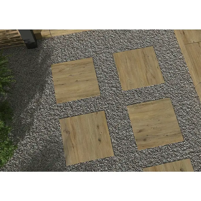 Terrassenfliese Garden Rust Brown 2.0 - 60 x 60 x 2 cm, Braun, Matt - Stimmungsaufnahme