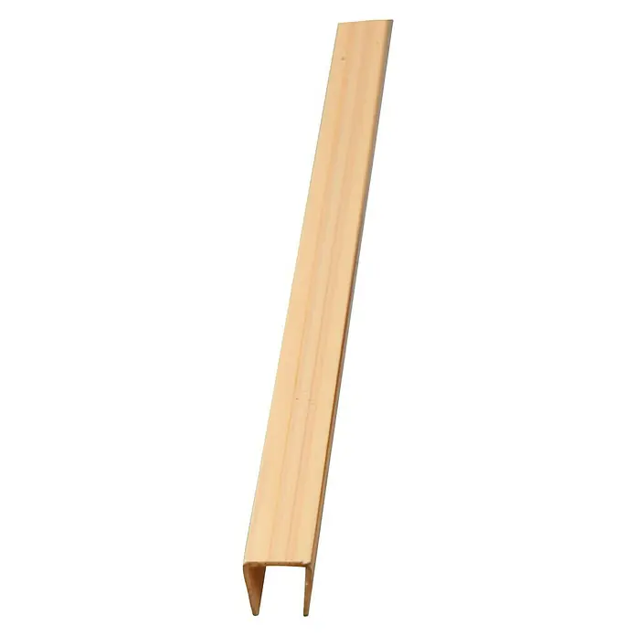 Sichtschutz-Abdeck-U-Profil - Bambus Optik, 150 cm - Diagonale Ansicht