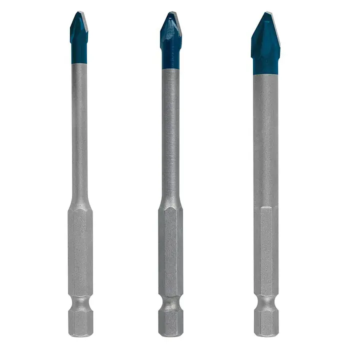 Bosch Professional Expert Fliesenbohrer-Set - Durchmesser: 5 mm - 8 mm, Materialeignung: Fliesen, 3 -tlg. - Vorderansicht