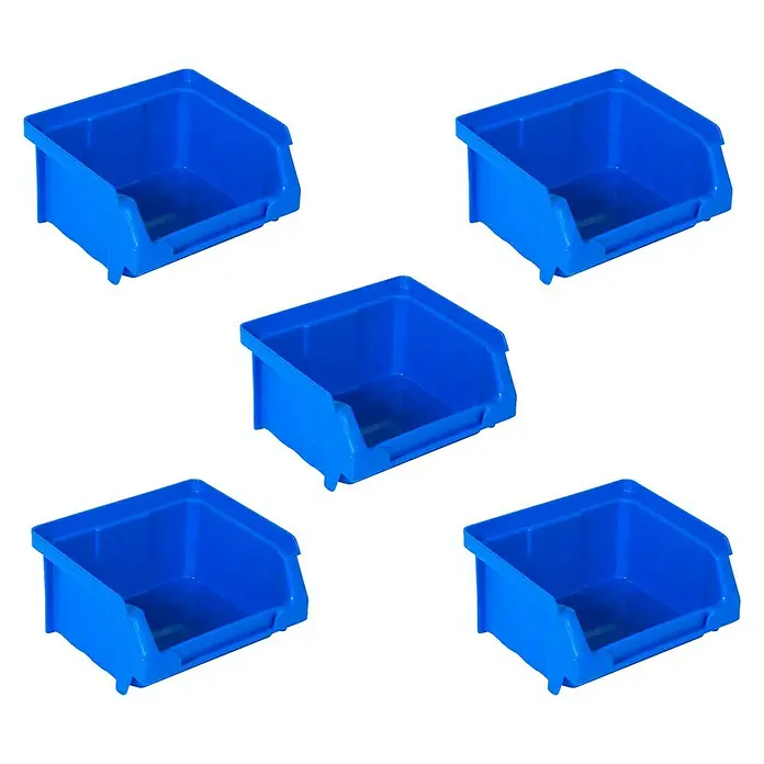 Simonrack Gaveta - L x An x Al: 9,5 x 10 x 5,2 cm, Azul, 5 ud. - Vista angular