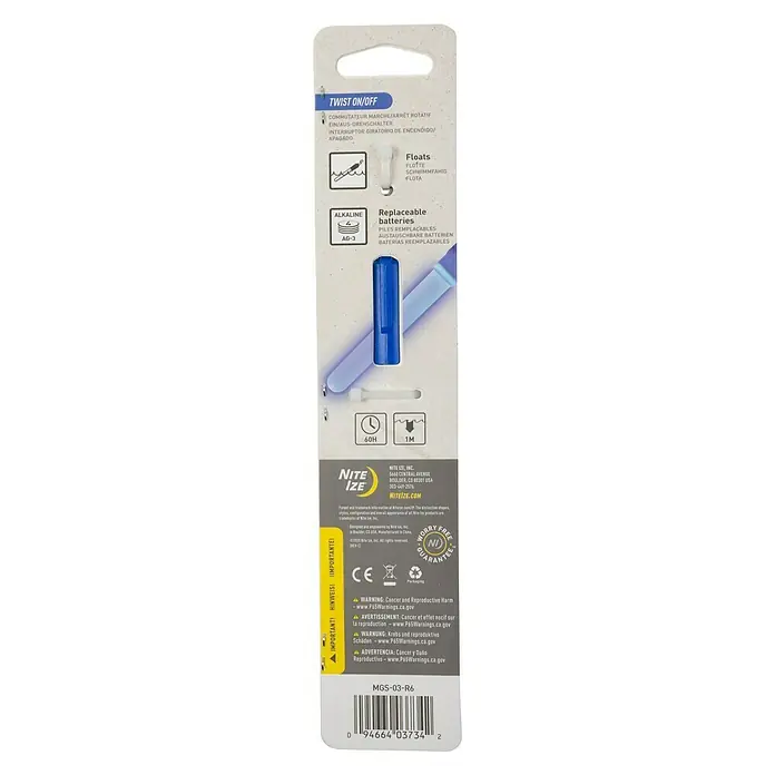Nite Ize LED-Leuchtstab - Blau - Rückansicht