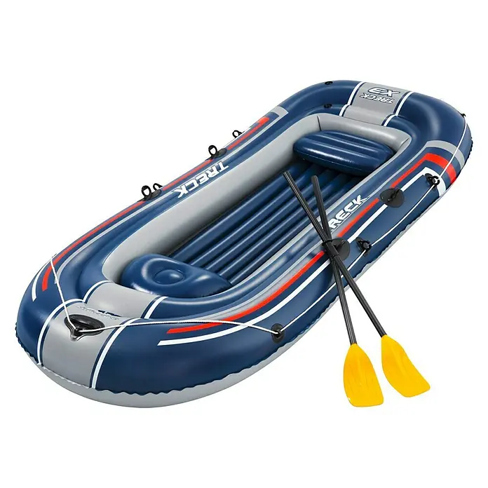 Hydro-Force Opblaasboot Treck X3 set - l x b x h: 307 x 126 x 39 cm, Geschikt voor: 3+1 personen, Belasting: 270 kg - Diagonaal zicht
