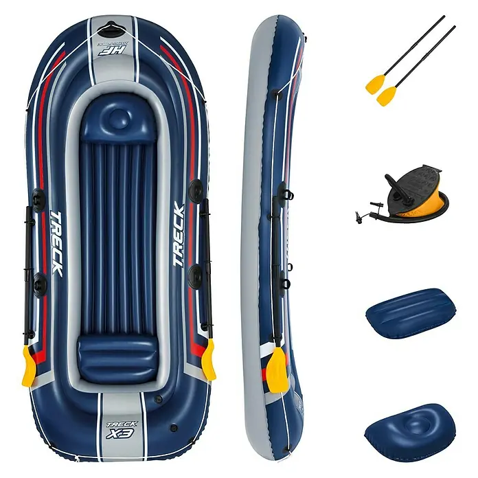 Hydro-Force Opblaasboot Treck X3 set - l x b x h: 307 x 126 x 39 cm, Geschikt voor: 3+1 personen, Belasting: 270 kg - Bovenaanzicht