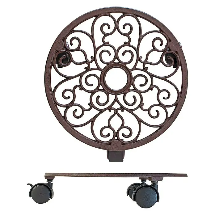 Gardol Pflanzenroller Ferrum - Rund, Max. Belastung: 50 kg - Draufsicht