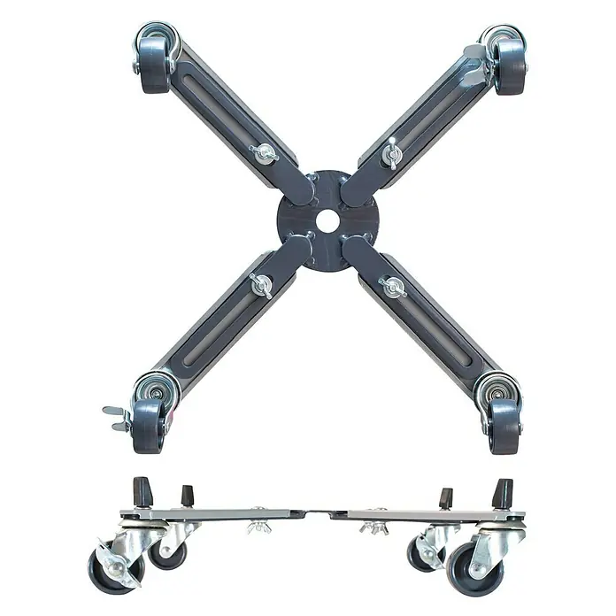 Gardol Pflanzenroller Sunline Basic - Stahl, Max. Belastung: 100 kg - Ansicht von unten