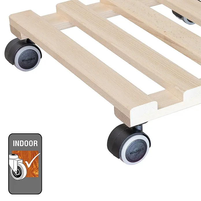 Gardol Pflanzenroller Paletti - 34 x 34 cm, Max. Belastung: 100 kg - Detailaufnahme